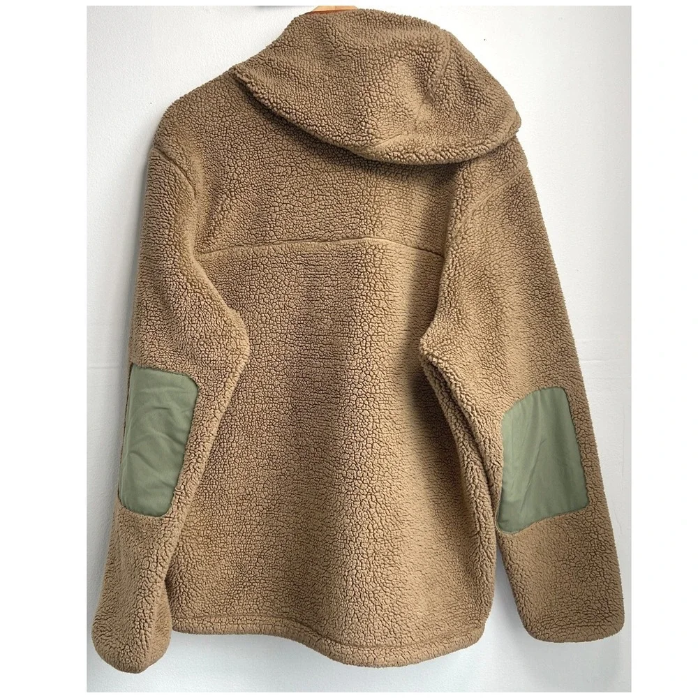 The North Face Campshire Anorak Pullover Brown Sherpa Fleece Gorpcore Size L